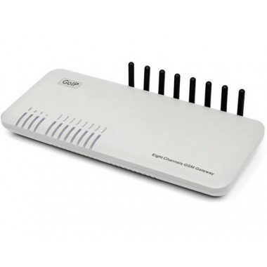 VoIP/GSM шлюз GoIP8 для корпоративного или домашнего использования. 